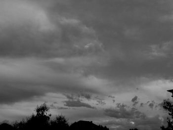 Low angle view of cloudy sky