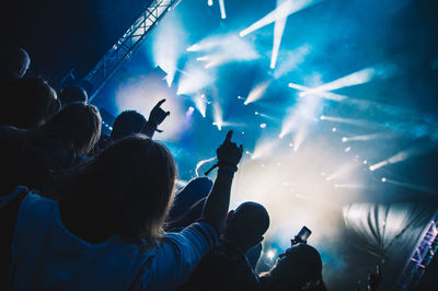 Crowd at music concert