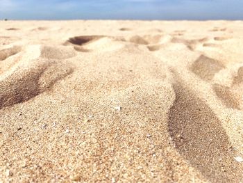 Close-up of sand on beach