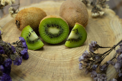 Close-up of fruits on table