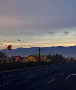 Road at sunset