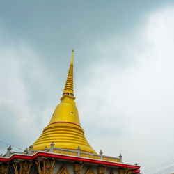 Low angle view of traditional building against sky