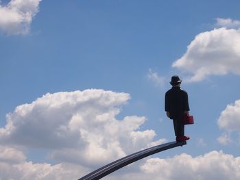 Low angle view of cloudy sky