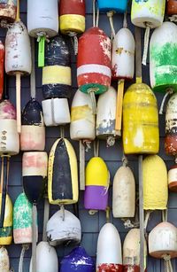 Lobster buoys at provincetown, cape cod