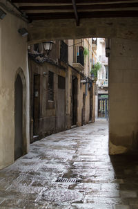 Alley amidst old buildings