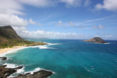 Scenic view of sea against sky