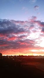 Scenic view of landscape at sunset