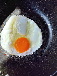 High angle view of food on table