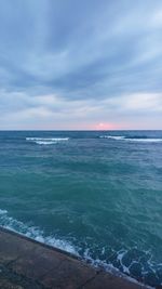 Scenic view of sea against sky