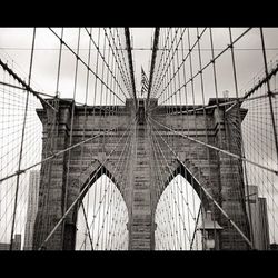 Low angle view of bridge against sky