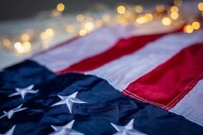 Close-up of flag against blurred background