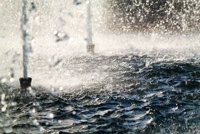 Close-up of splashing water