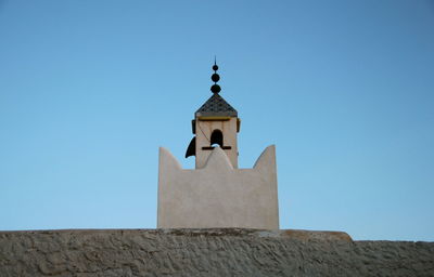 Low angle view of temple against clear sky