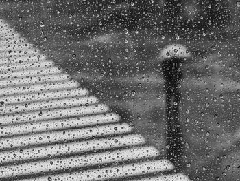 Close-up of water against sky