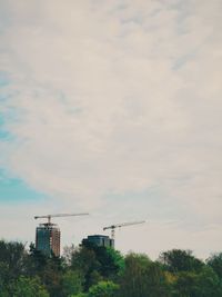 Low angle view of buildings against sky