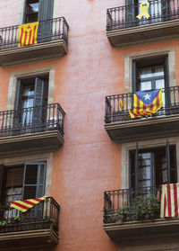 Low angle view of old building in barcelona