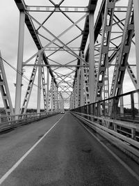 Low angle view of bridge against sky