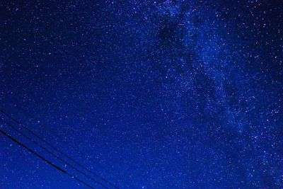 Low angle view of star field at night