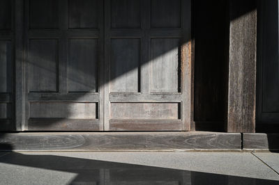 Open window of building