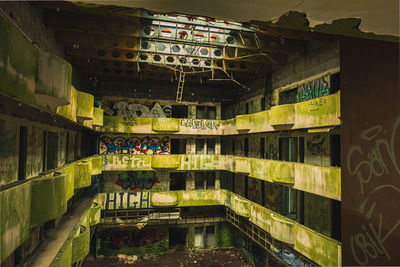 Graffiti on wall of building