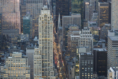 Aerial view of city