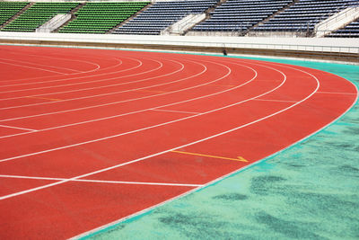 View of an empty stadium