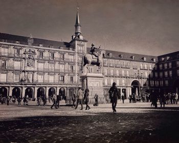 Low angle view of eiffel tower
