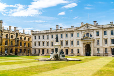 View of historic building against cloudy sky