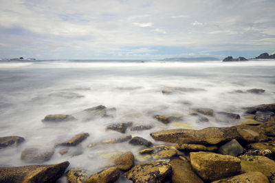 Scenic view of sea against sky