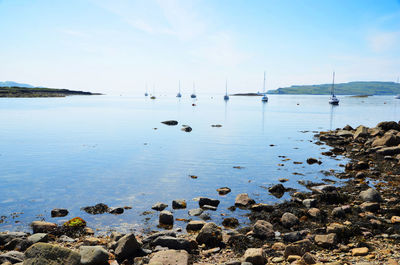 Scenic view of sea against sky