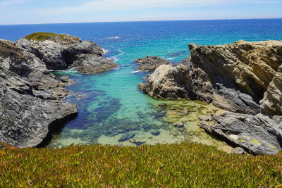 Scenic view of sea against sky