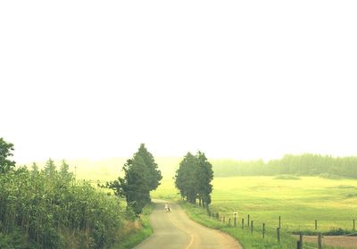 Road passing through landscape