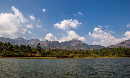 Scenic view of calm lake