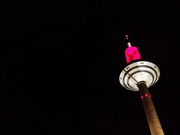 Low angle view of communications tower