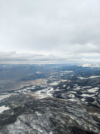 Scenic view of dramatic landscape against sky
