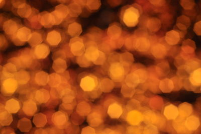 Defocused image of illuminated lights