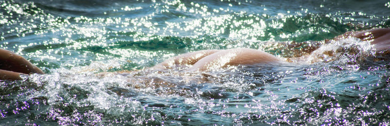 Swimming pool in sea