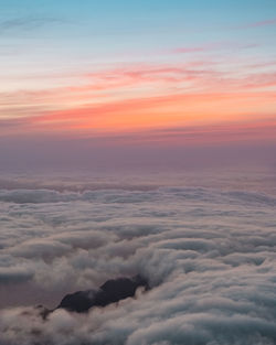 Scenic view of cloudscape during sunset