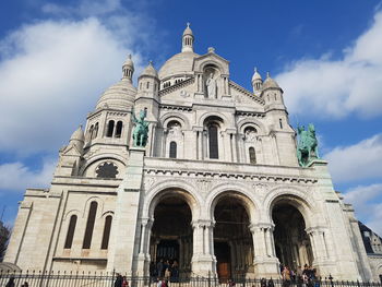 Low angle view of historical building against sky