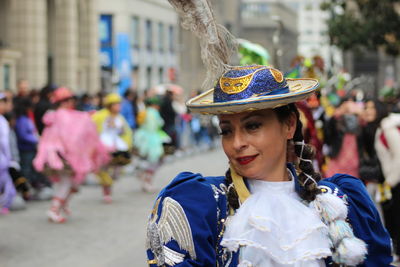 Young woman standing in park