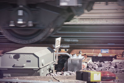 Train at railroad station