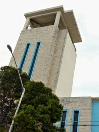 Low angle view of built structure against sky