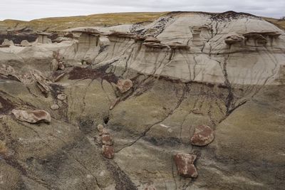 Close-up of cracked land