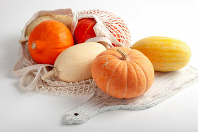 Close-up of pumpkin on table
