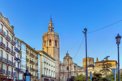 View of valencia cathedral or basilica of the assumption of our lady of valencia, spain