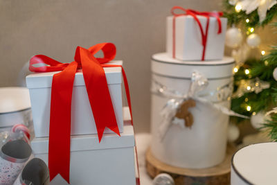 Christmas decoration on table