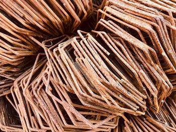 Full frame shot of firewood