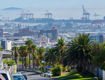 Port of cape town, industrial port and container wharf in cape town south africa