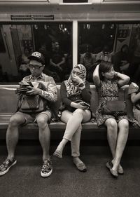 People sitting on floor