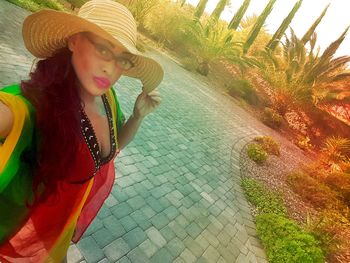 Portrait of young woman